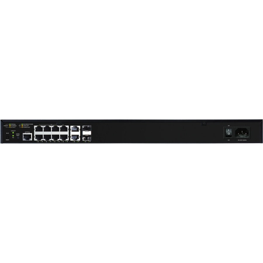 Luxul AV Series 12-Port/8 PoE+ Gigabit Managed Switch with US Power Cord