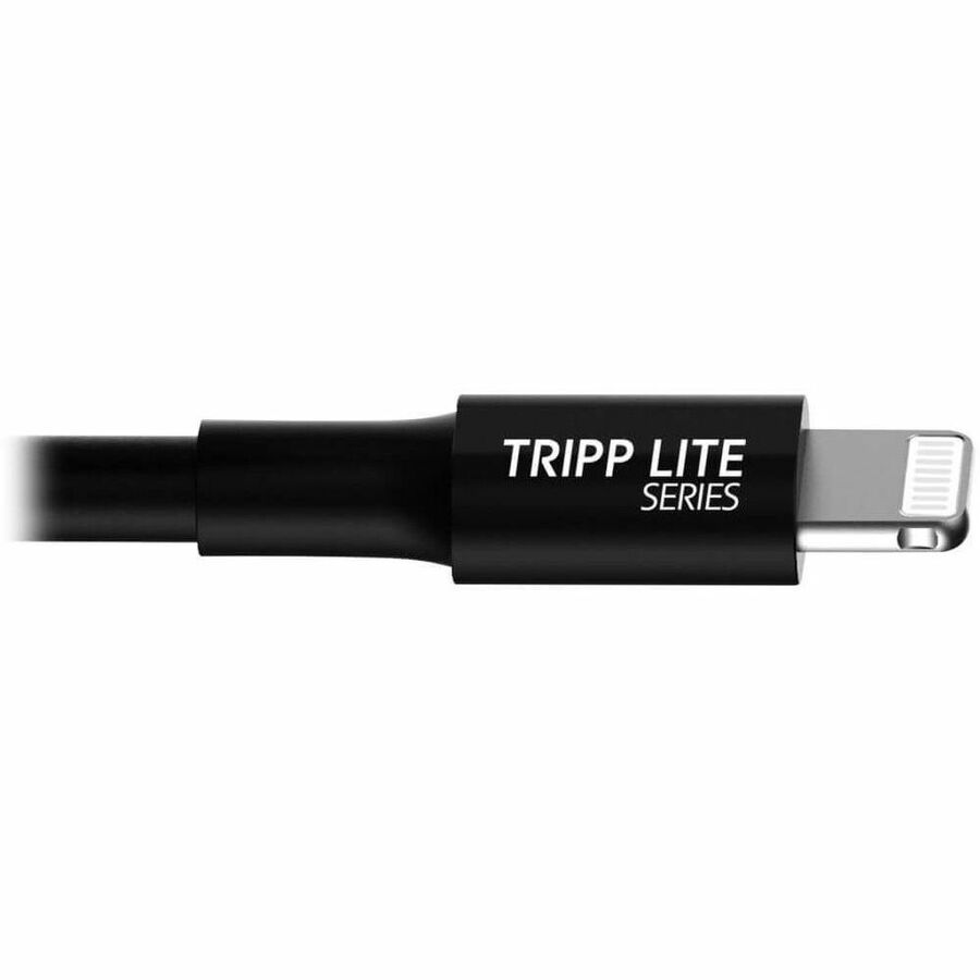 Eaton Tripp Lite Series USB-A to Lightning Sync/Charge Cable, MFi Certified - Black, M/M, 10 in. (0.25 m)