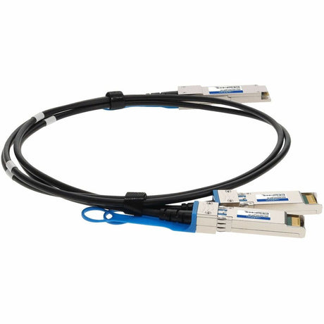 AddOn Solarflare SOLR-QSFP2SFP-3MP Compatible TAA Compliant 20GBase-CU QSFP+ to 2xSFP+ Direct Attach Cable (Passive Twinax, 3m)