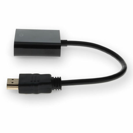 HP H4F02AA#ABA Compatible HDMI 1.3 Male to VGA Female Black Active Adapter For Resolution Up to 1920x1200 (WUXGA)