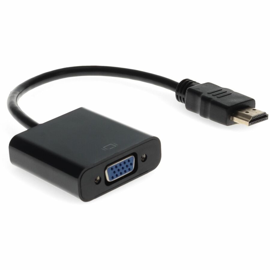 HP H4F02AA#ABA Compatible HDMI 1.3 Male to VGA Female Black Active Adapter For Resolution Up to 1920x1200 (WUXGA)