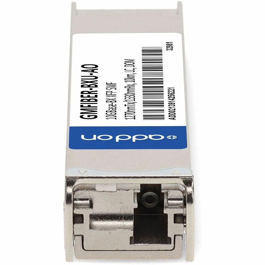 AddOn Sixnet GMFIBER-BXU Compatible TAA Compliant 10GBase-BX XFP Transceiver (SMF, 1270nmTx/1330nmRx, 10km, LC, DOM)