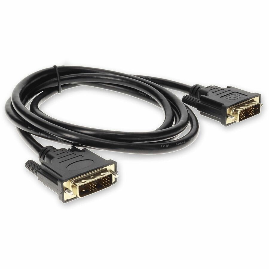 5PK 6ft HP DC198A Comp DVI-D Single Link (18+1 pin) Male to DVI-D Single Link (18+1 pin) Male Black Cables For Resolution Up to 1920x1200 (WUXGA)