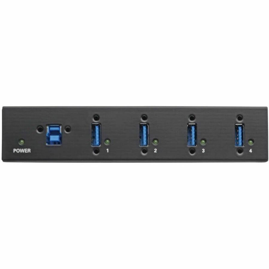 Eaton Tripp Lite Series 4-Port Industrial-Grade USB 3.x (5Gbps) Hub - 20 kV ESD Immunity, Metal Housing, Mountable