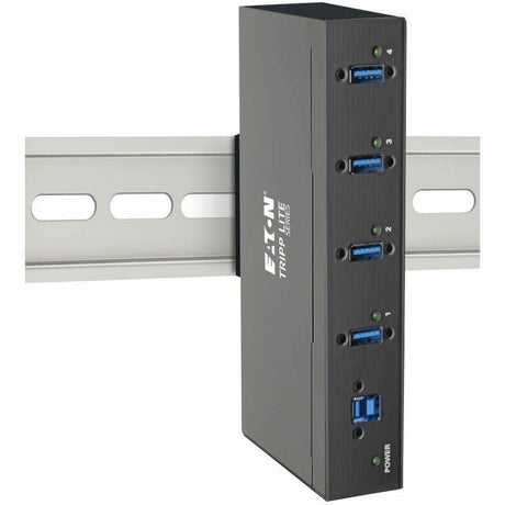 Eaton Tripp Lite Series 4-Port Industrial-Grade USB 3.x (5Gbps) Hub - 20 kV ESD Immunity, Metal Housing, Mountable
