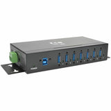 Eaton Tripp Lite Series 7-Port Industrial-Grade USB 3.x (5Gbps) Hub - 20 kV ESD Immunity, Metal Housing, Mountable