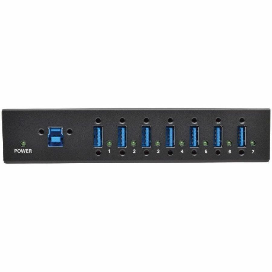 Eaton Tripp Lite Series 7-Port Industrial-Grade USB 3.x (5Gbps) Hub - 20 kV ESD Immunity, Metal Housing, Mountable