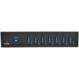 Eaton Tripp Lite Series 7-Port Industrial-Grade USB 3.x (5Gbps) Hub - 20 kV ESD Immunity, Metal Housing, Mountable