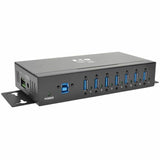 Eaton Tripp Lite Series 7-Port Industrial-Grade USB 3.x (5Gbps) Hub - 20 kV ESD Immunity, Metal Housing, Mountable