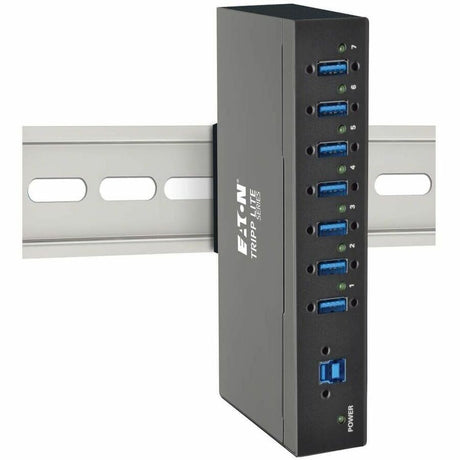 Eaton Tripp Lite Series 7-Port Industrial-Grade USB 3.x (5Gbps) Hub - 20 kV ESD Immunity, Metal Housing, Mountable