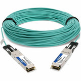 AddOn MSA and TAA Compliant 40GBase-AOC QSFP+ to QSFP+ Direct Attach Cable (850nm, MMF, 100m)