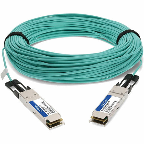 AddOn MSA and TAA Compliant 40GBase-AOC QSFP+ to QSFP+ Direct Attach Cable (850nm, MMF, 100m)