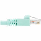 Eaton Tripp Lite Series Cat6a 10G Snagless UTP Ethernet Cable (RJ45 M/M), Aqua, 10 ft. (3.05 m)