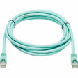 Eaton Tripp Lite Series Cat6a 10G Snagless UTP Ethernet Cable (RJ45 M/M), Aqua, 10 ft. (3.05 m)