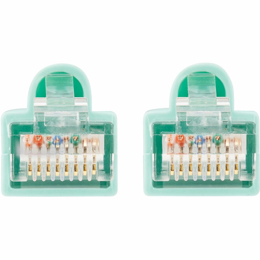 Eaton Tripp Lite Series Cat6a 10G Snagless UTP Ethernet Cable (RJ45 M/M), Aqua, 20 ft. (6.09 m)