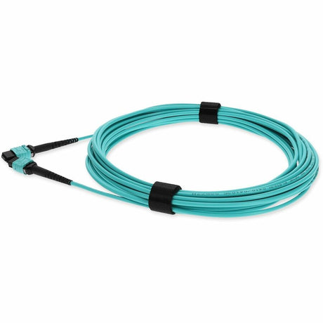 AddOn 7m MPO (Female) to MPO (Female) 12-Strand Aqua OM3 Crossover Plenum-Rated Fiber Patch Cable