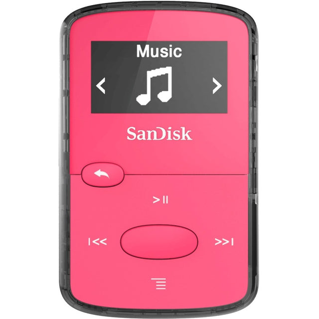 SanDisk Clip Jam SDMX26-008G-G46P 8 GB Flash MP3 Player - Pink