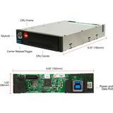 CRU USB 3.0/SATA Enclosure for Hardware RAID/JBOD of Two 2.5-inch SATA Drives