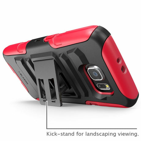 i-Blason Prime Carrying Case (Holster) Smartphone - Red