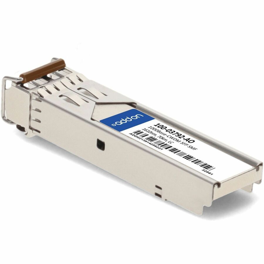 AddOn Calix 100-03792 Compatible TAA Compliant 1000Base-CWDM SFP Transceiver (SMF, 1610nm, 70km, LC)