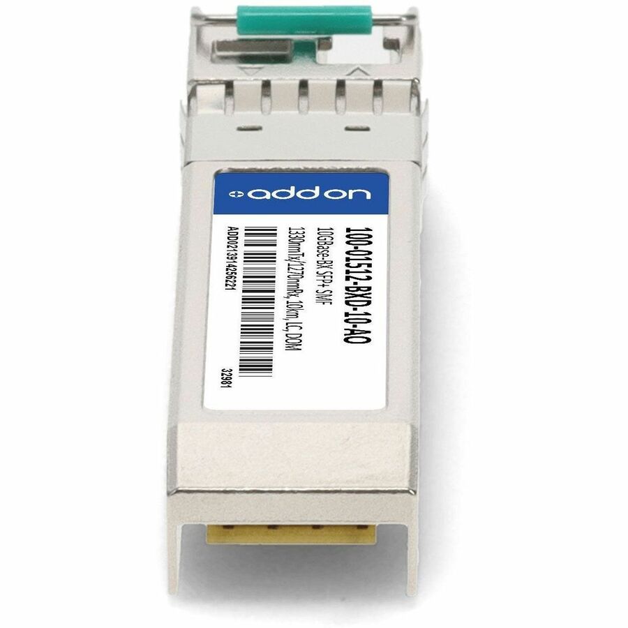 AddOn Calix 100-01512-BXD-10 Compatible TAA Compliant 10GBase-BX SFP+ Transceiver (SMF, 1330nmTx/1270nmRx, 10km, LC, DOM, Rugged)
