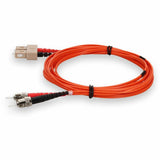 AddOn 4m SC (Male) to ST (Male) Orange OM1 Duplex Fiber OFNR (Riser-Rated) Patch Cable