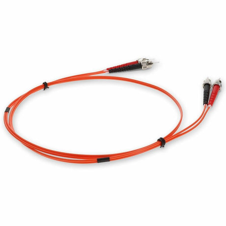 AddOn 4m ST (Male) to ST (Male) Orange OM1 Duplex Fiber OFNR (Riser-Rated) Patch Cable