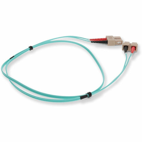AddOn 7m SC (Male) to SC (Male) Aqua OM3 Duplex Fiber OFNR (Riser-Rated) Patch Cable