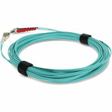 AddOn 6m LC (Male) to ST (Male) Aqua OM4 Duplex Fiber OFNR (Riser-Rated) Patch Cable