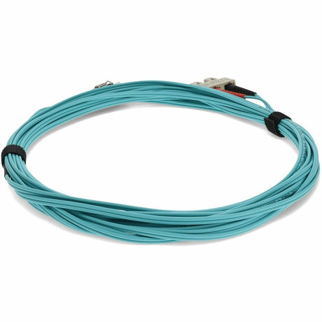 AddOn 7m SC (Male) to ST (Male) Aqua OM4 Duplex Fiber OFNR (Riser-Rated) Patch Cable