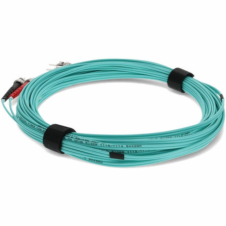 AddOn 6m ST (Male) to ST (Male) Aqua OM4 Duplex Fiber OFNR (Riser-Rated) Patch Cable