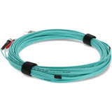 AddOn 7m ST (Male) to ST (Male) Aqua OM4 Duplex Fiber OFNR (Riser-Rated) Patch Cable