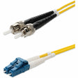 AddOn 6m LC (Male) to ST (Male) Yellow OS2 Duplex Fiber OFNR (Riser-Rated) Patch Cable