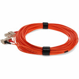 AddOn 50m SC (Male) to SC (Male) Orange OM1 Duplex Fiber OFNR (Riser-Rated) Patch Cable