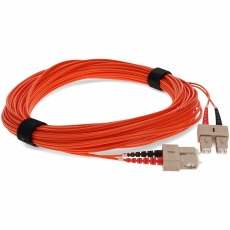 AddOn 50m SC (Male) to SC (Male) Orange OM1 Duplex Fiber OFNR (Riser-Rated) Patch Cable