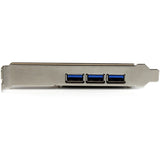 StarTech.com 4 Port PCI Express USB 3.0 Card - 3 External and 1 Internal - 5Gbps