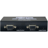 Tripp Lite by Eaton Dual VGA with Audio over Cat5/Cat6 Extender, Box-Style Receiver, 1440x900 60 Hz, Up to 300 ft. (90 m), TAA