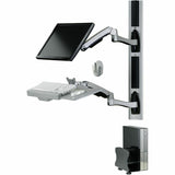 Amer Wall Mount for Keyboard, CPU, Mouse, Flat Panel Display, Curved Screen Display, Monitor - TAA Compliant