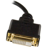 StarTech.com Micro HDMI to DVI Adapter, Micro HDMI to DVI Converter, Micro HDMI Type-D Device to DVI-D Monitor/Display, 8in (20cm) Cable