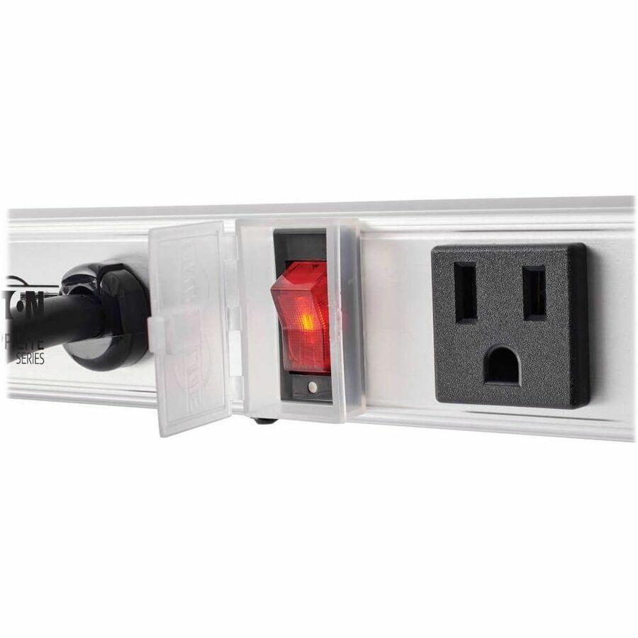 Eaton Tripp Lite Series 12 Right-Angle Outlet Vertical Power Strip, 120V, 15A, 15 ft. (4.57 m) Cord, 5-15P, 36 in.