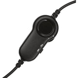 Logitech H151 Stereo Headset with Rotating Boom Mic (Black) - Stereo - 3.5MM AUDIO JACK CONNECTION - Wired - In-Line Control - 22 Ohm - 20 Hz - 20 kHz - Over-the-head - 5.9 ft Cable - Black