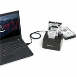 StarTech.com Dual-Bay USB 3.1 to SATA Hard Drive Docking Station, 2.5/3.5" SATA I/II/III, SSD/HDD Dock, USB Hard Drive Bay, Top-Loading