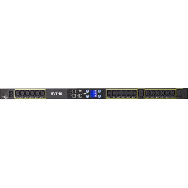 Eaton Metered Input rack PDU, 0U, L6-30P input, 5.76 kW max, 200-240V, 24A, 10 ft cord, Single-phase, Outlets: (12) C13, (2) C19
