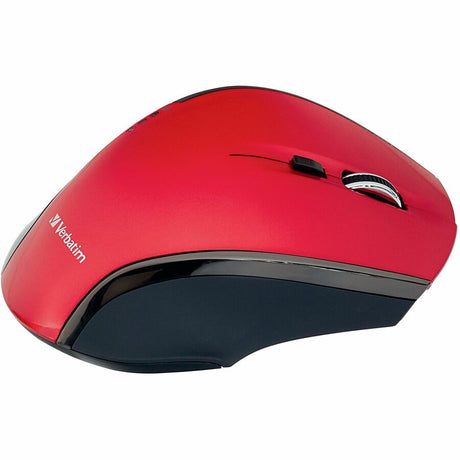 Verbatim Wireless Desktop 8-Button Deluxe Blue LED Mouse - Red