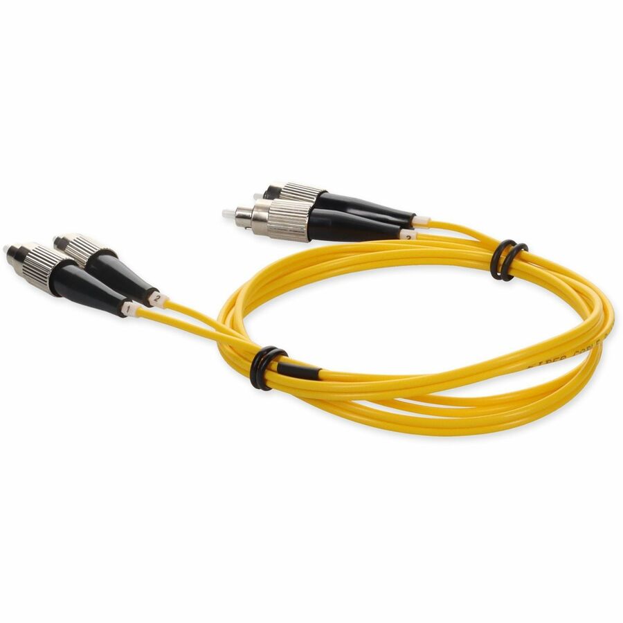 AddOn 3m FC (Male) to FC (Male) Yellow OS2 Duplex Fiber OFNR (Riser-Rated) Patch Cable