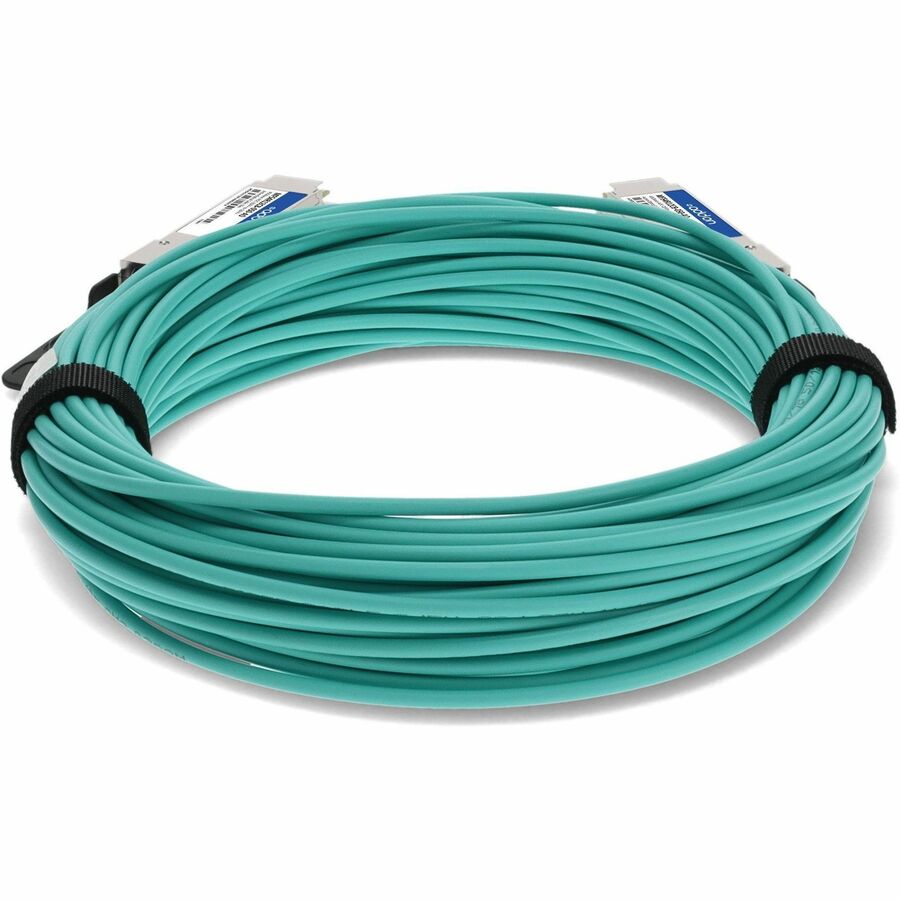 AddOn Mellanox MFS4R12CB-050 Compatible TAA Compliant 40GBase-AOC QSFP+ to QSFP+ Direct Attach Cable (850nm, MMF, 50m)