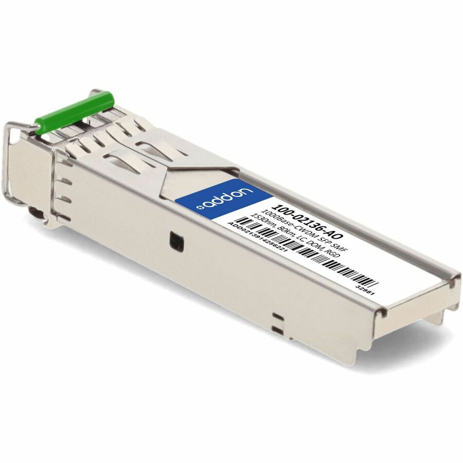 AddOn Calix 100-02136 Compatible TAA Compliant 1000Base-CWDM SFP Transceiver (SMF, 1530nm, 80km, LC, Rugged)