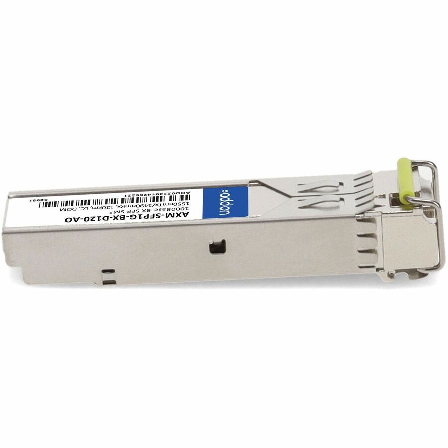 AddOn Netgear AXM-SFP10G-BX-D120 Compatible TAA Compliant 1000Base-BX SFP Transceiver (SMF, 1550nmTx/1490nmRx, 120km, LC, DOM)