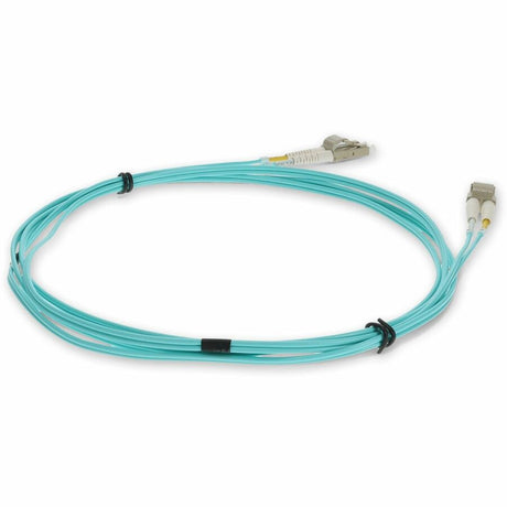 AddOn 5m HP QK734A Compatible LC (Male) to LC (Male) Aqua OM4 Duplex Fiber OFNR (Riser-Rated) Patch Cable