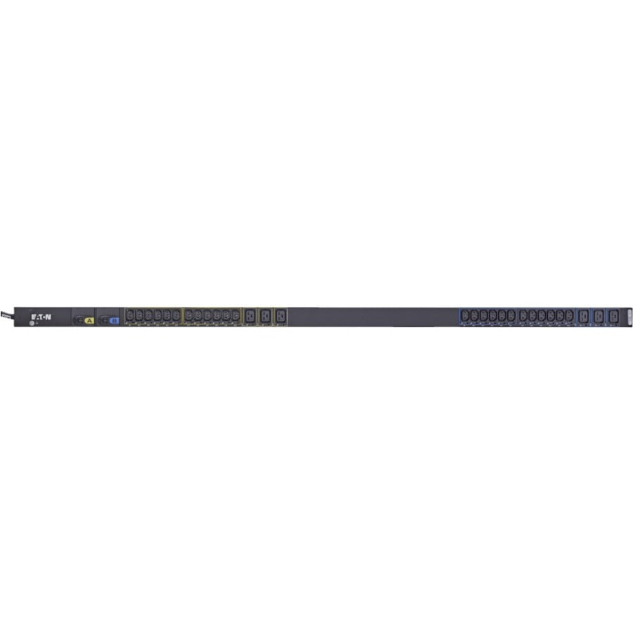Eaton Basic rack PDU, 0U, L6-30P input, 1.92 kW max, 200-240V, 16A, 10 ft cord, Single-phase, TAA compliant, Outlets: (24) C13 Outlet grip, (6) C19 Outlet grip